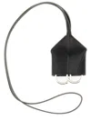 Mm6 Maison Margiela Mm6 By Maison Margiela Structured Leather Keychain In Black