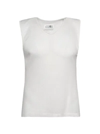 Mm6 Maison Margiela Mm6 By Maison Margiela Tank Top Off White