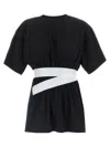 Mm6 Maison Margiela Tape-embellished T-shirt In Blue