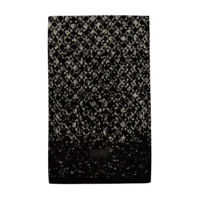 Mm6 Maison Margiela Mm6 By Maison Margiela Textured Gradient Wool Scarf In Black