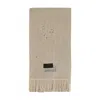 Mm6 Maison Margiela Mm6 By Maison Margiela Textured Ribbed Wool Scarf With Frayed Edges In Neutral