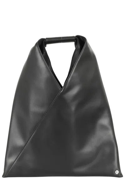 Mm6 Maison Margiela Mm6 By Maison Margiela Triangular Black Handbag With Minimalist Design In Gray