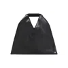 Mm6 Maison Margiela Mm6 By Maison Margiela V-shaped Black Handbag With Structured Handle In Black