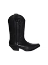 Mm6 Maison Margiela Mm6 By Maison Margiela Pointed Toe High Shaft Black Boots In Black