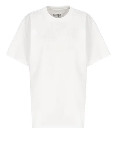 Mm6 Maison Margiela Mm6 By Maison Margiela White Cotton T-shirt