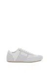 Mm6 Maison Margiela White Leather And Suede Sneaker In White