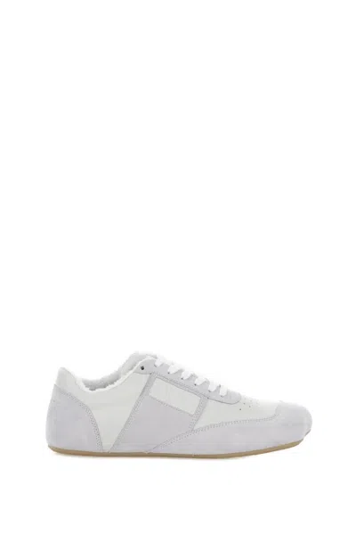 Mm6 Maison Margiela Mm6 By Maison Margiela White Leather And Suede Sneakers