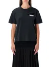 Mm6 Maison Margiela Mm6 Cotton Logo T-shirt In Black