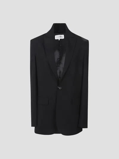 Mm6 Maison Margiela Mm6 Innovative Mini Jacket In Black