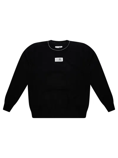 Mm6 Maison Margiela Mm6 Kids Sweatshirt T-shirt In Nero