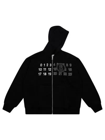 Mm6 Maison Margiela Mm6 Kids Swethestane T-shirt Sweatshirt In Nero