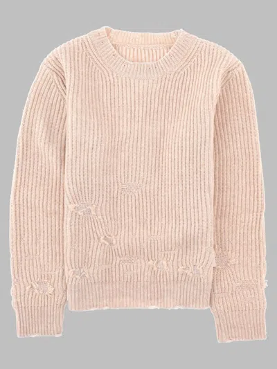 Mm6 Maison Margiela Mm6 Kids Wool Sweater In Neutral