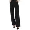 Mm6 Maison Margiela Wide-leg Trousers With Tailored High Waist In Black