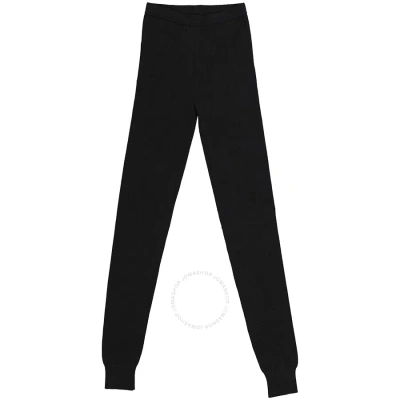 Mm6 Maison Margiela Mm6 Ladies High-waisted Knit Leggings In Black