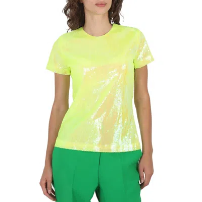 Mm6 Maison Margiela Mm6 Ladies Iridescent Sequin Top In Green