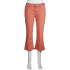 MM6 MAISON MARGIELA MM6 LADIES PINK FLARED CROPPED JEANS