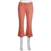 Mm6 Maison Margiela Mm6 Ladies Pink Flared Cropped Jeans In Pink
