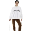 Mm6 Maison Margiela Mm6 Ladies White Layered Boxy Sweatshirt In White