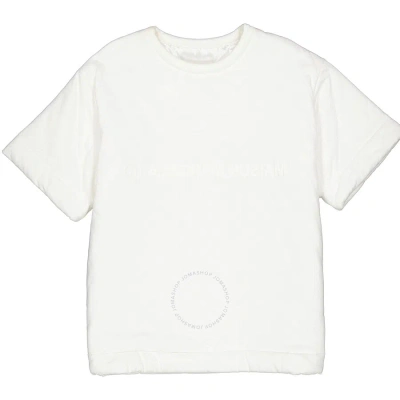 Mm6 Maison Margiela Mm6 Ladies White Logo Padded T-shirt
