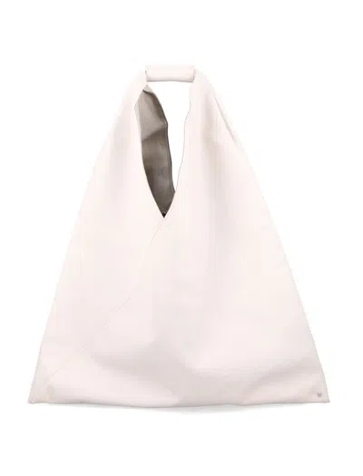Mm6 Maison Margiela Japanese Classic Leather-effect Bag In White