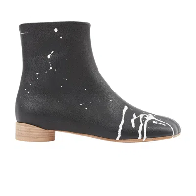 Pre-owned Mm6 Maison Margiela Wmns Anatomic Ankle Boot 'black Bright White' | Women's Size