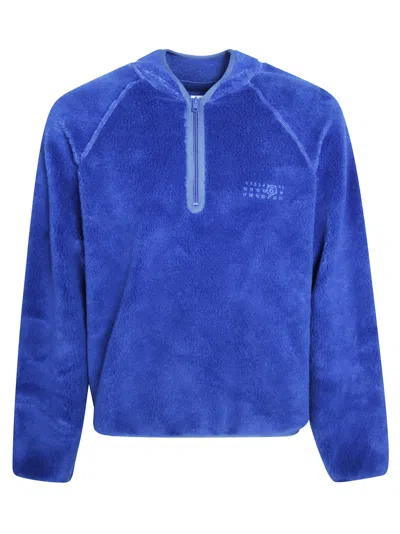Mm6 Maison Margiela Mm6 Men's Polyblend Sweatshirt In Blue