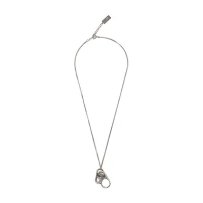 Mm6 Maison Margiela Mm6 Mini Necklace In Silver