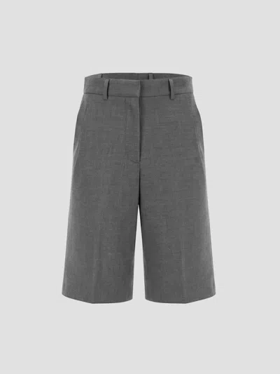 Mm6 Maison Margiela Mm6 Mini Shorts For Ss26 In Gray