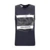 Mm6 Maison Margiela Crew Neck Graphic Print Sleeveless Top