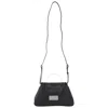 Mm6 Maison Margiela Mm6 Numeric Puffed Crinkled Minimal Shoulder Bag In Black