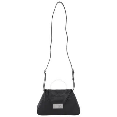Mm6 Maison Margiela Mm6 Numeric Puffed Crinkled Minimal Shoulder Bag In Black