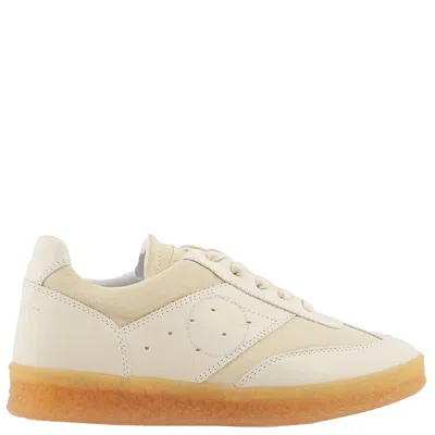 Mm6 Maison Margiela Mm6 Panelled Low-top Court Sneakers In White