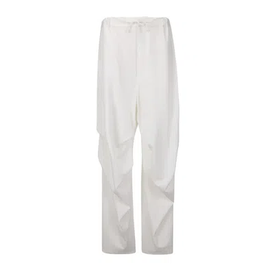 Mm6 Maison Margiela Trousers In White
