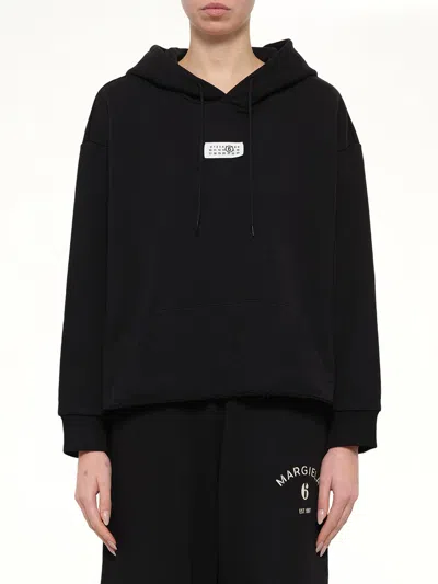 Mm6 Maison Margiela Long Sleeves Sweatshirts In Black