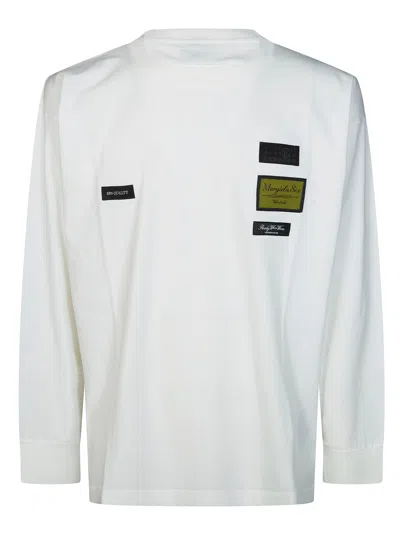 Mm6 Maison Margiela Mm6 Patch Long-sleeved T-shirt In White