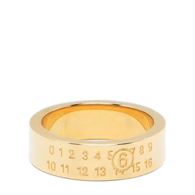 Mm6 Maison Margiela Mm6 Wide Ring In Gold