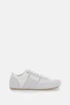 Mm6 Maison Margiela White Leather And Suede Sneaker In White