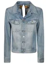 Mm6 Maison Margiela Mm6 By Maison Margiela Denim Jacket With Button Closure In Blue