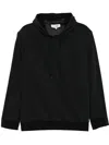 Mm6 Maison Margiela Mm6 Sweatshirt In Jersey And Wool In Nero