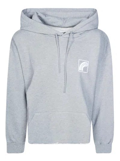 Mm6 Maison Margiela Mm6 Women's Hooded Sweatshirt In Gray