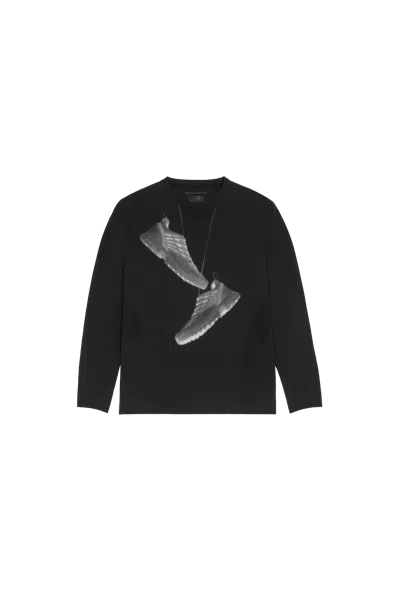 MM6 MAISON MARGIELA MM6 X SALOMON EDITION SNEAKER PRINT T-SHIRT BLACK