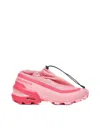 Mm6 Maison Margiela Mm6 X Salomon Low-cut In Flamingo Pink/rouge Red/black