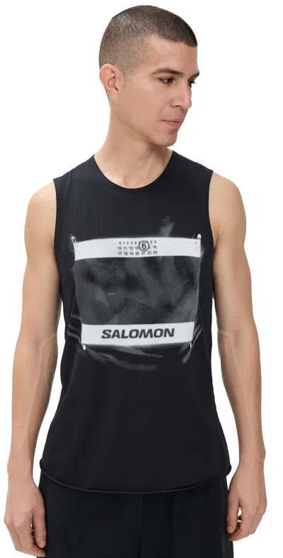 Mm6 Maison Margiela Mm6 X Salomon Edition Crewneck Tank Top Black