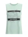 Mm6 Maison Margiela Blue Salomon Edition Abstract Print Sport Top