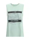 Mm6 Maison Margiela Blue Salomon Edition Abstract Print Sport Top