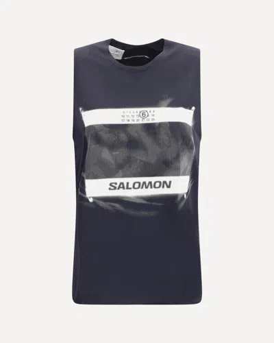 Mm6 Maison Margiela Mm6 X Salomon Tank Top In Blue