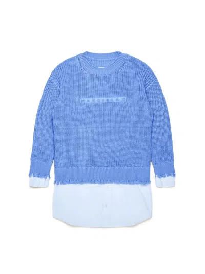 Mm6 Maison Margiela Kids' Mm6d121u In Blue
