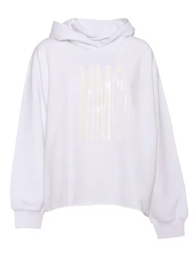 Mm6 Maison Margiela Kids' Mm6s105u Sweatshirt In White