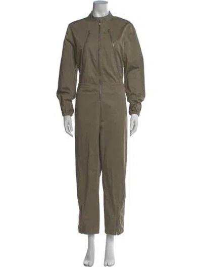 Pre-owned Mm6 Maison Margiela Mock Neck Jumpsuit In Green