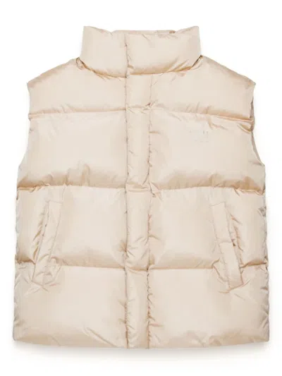 Mm6 Maison Margiela Mock-neck Padded Vest In White